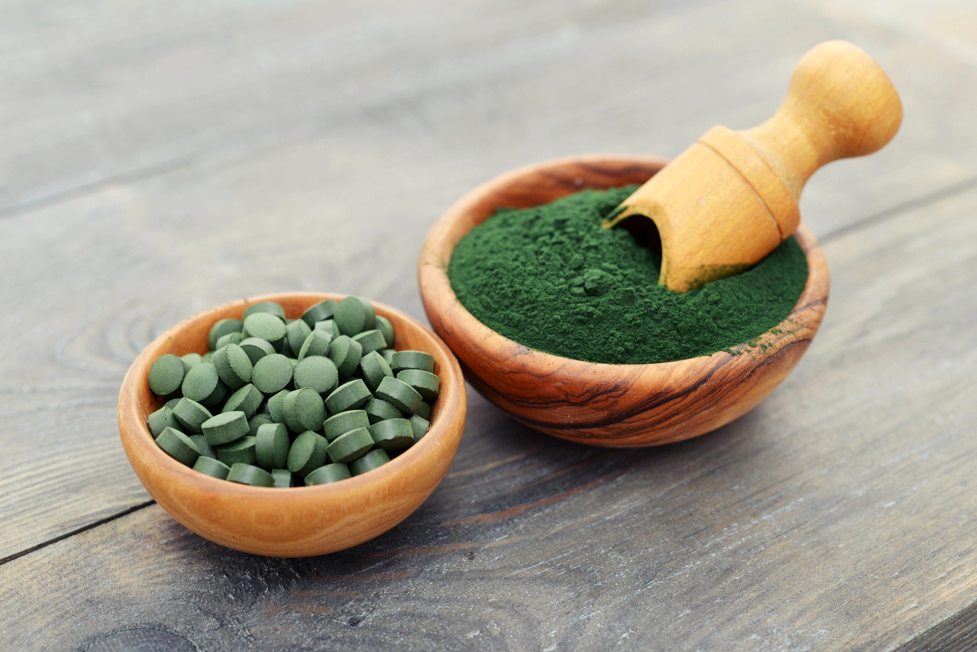 Spiruline en comprimés et en poudre